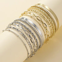 Helen – Layered Gold Bracelet Set