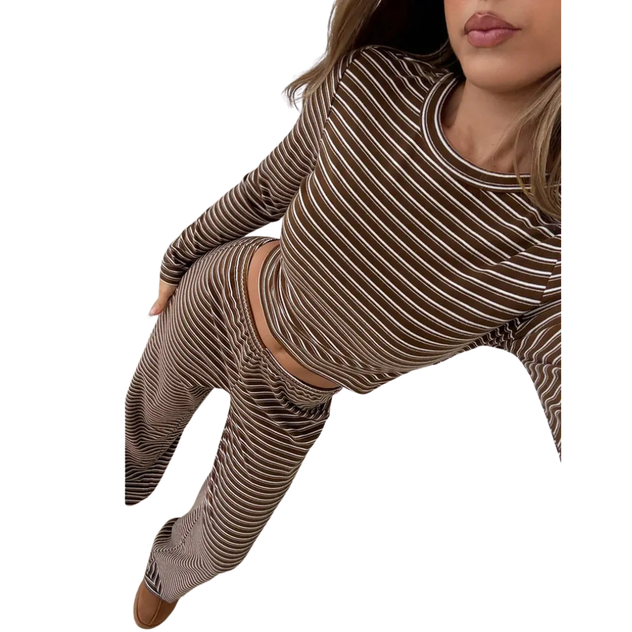 Raine - Striped Relaxed Loungewear Set