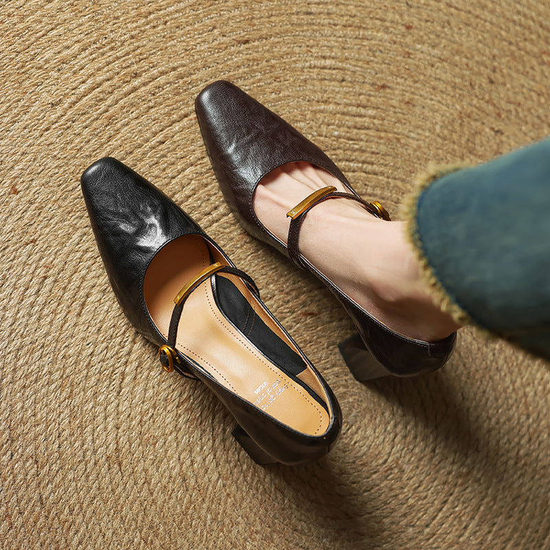 Marlene - Elegant Leather Pumps