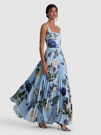CAROLYN PLEATED MAXI DRESS