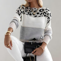 Seraphina - Elegant Leopard Knit Sweater