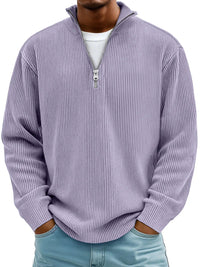 Jude – Trendy Half-Zip Knitted Sweater