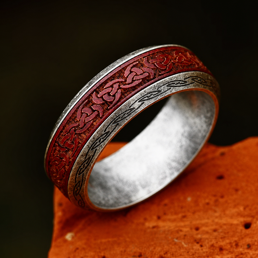 Celtic Red Legacy Ring