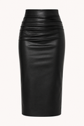 Siglinde PU Midi Skirt