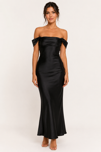 Wendela Bardot Maxi Dress