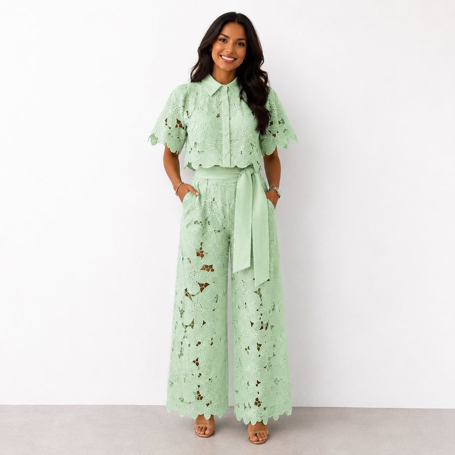 Tovi – Embroidered Two-Piece Lace Set