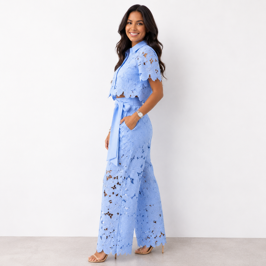 Tovi – Embroidered Two-Piece Lace Set