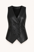 Elfriede Leather-Look Cardigan
