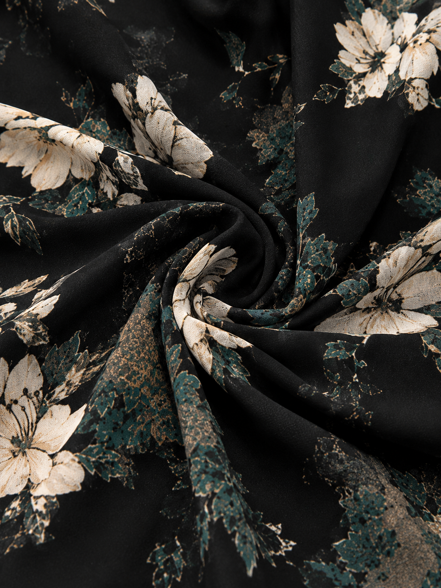 Calantha – Floral Livorno Asymmetric Maxi Dress