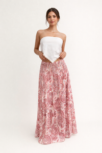 Elira Printed Boho Maxi Skirt