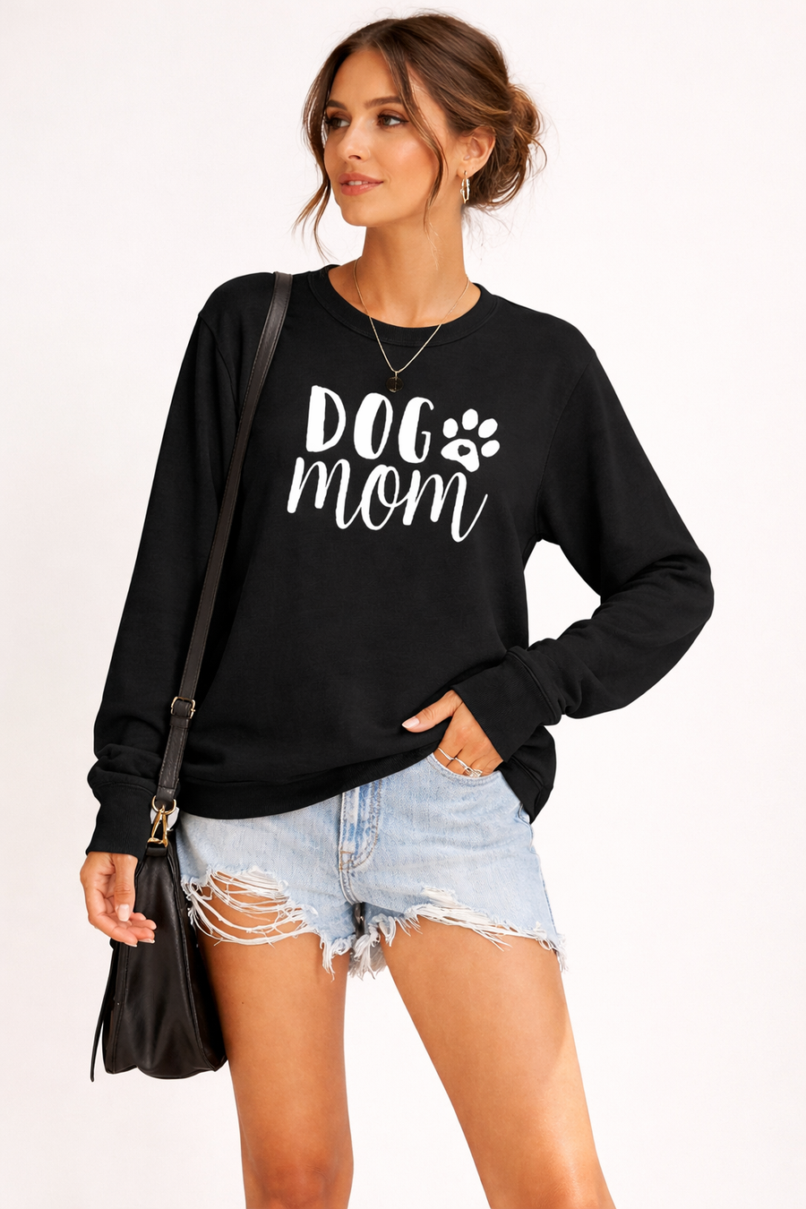 Signe Printed Crewneck Sweatshirt