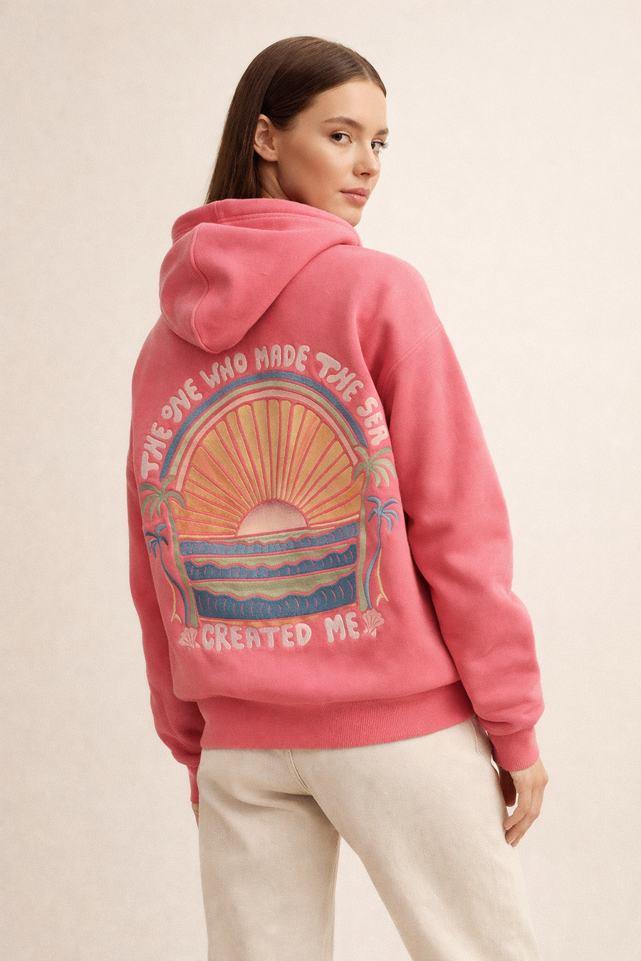 Celira Printed Hoodie with Kangaroo Pocket