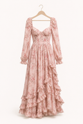 Romy Floral Long-Sleeve Maxi Dress
