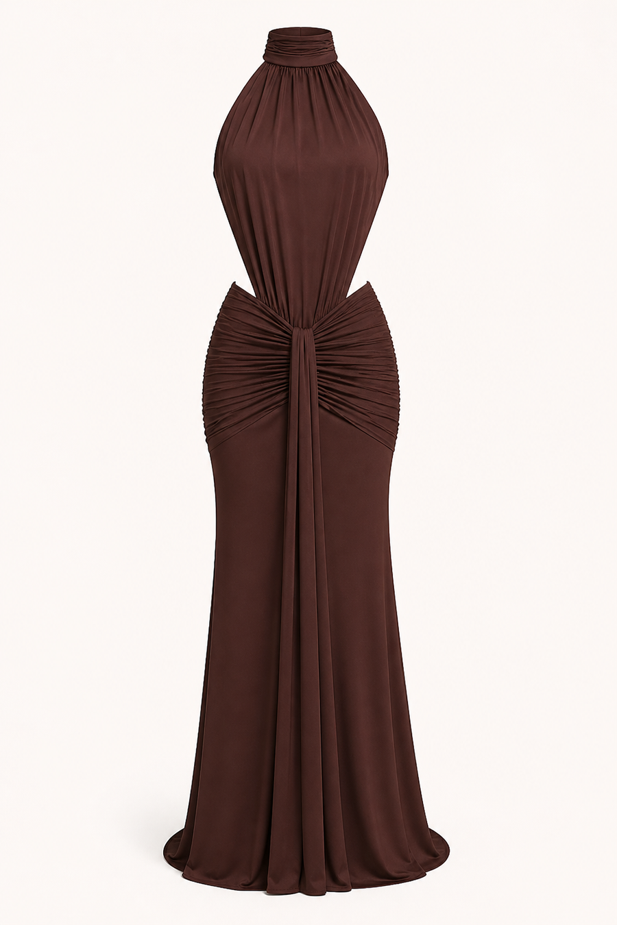 Klara Halterneck Maxi Dress