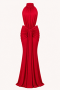 Klara Halterneck Maxi Dress