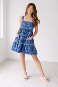 Hannelore Tiered Denim Mini Dress