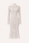 Samara Lace High-Neck Midi Dress