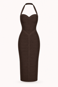 Erika Halter Bandage Midi Dress