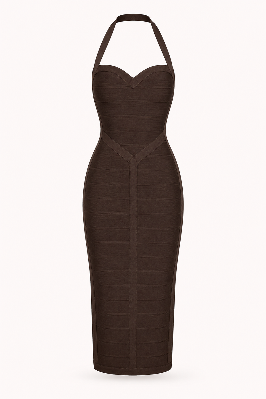 Erika Halter Bandage Midi Dress