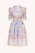 Minna Floral Shirt Midi Dress
