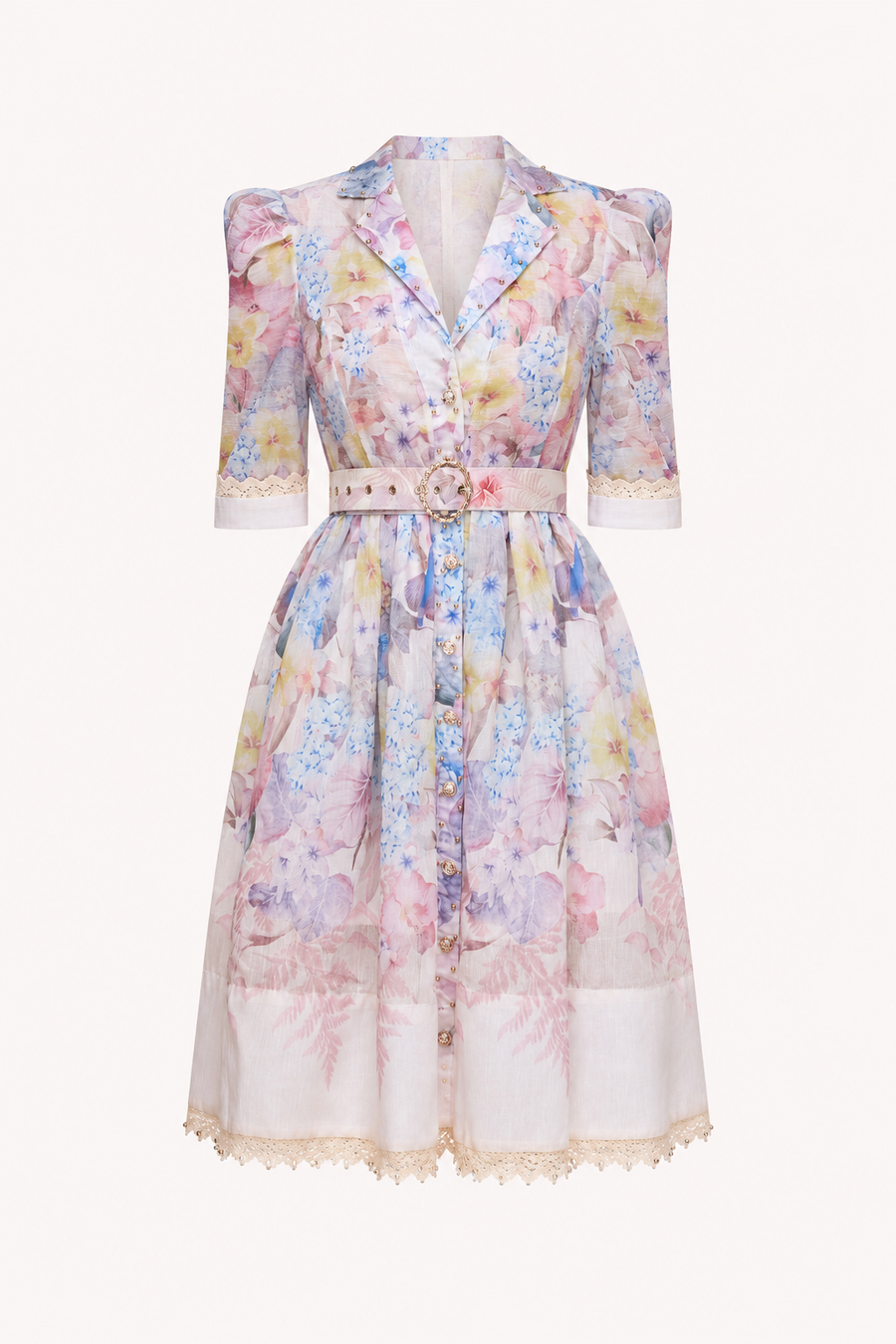 Minna Floral Shirt Midi Dress