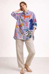 Gerlinde Printed Long Sleeve Blouse