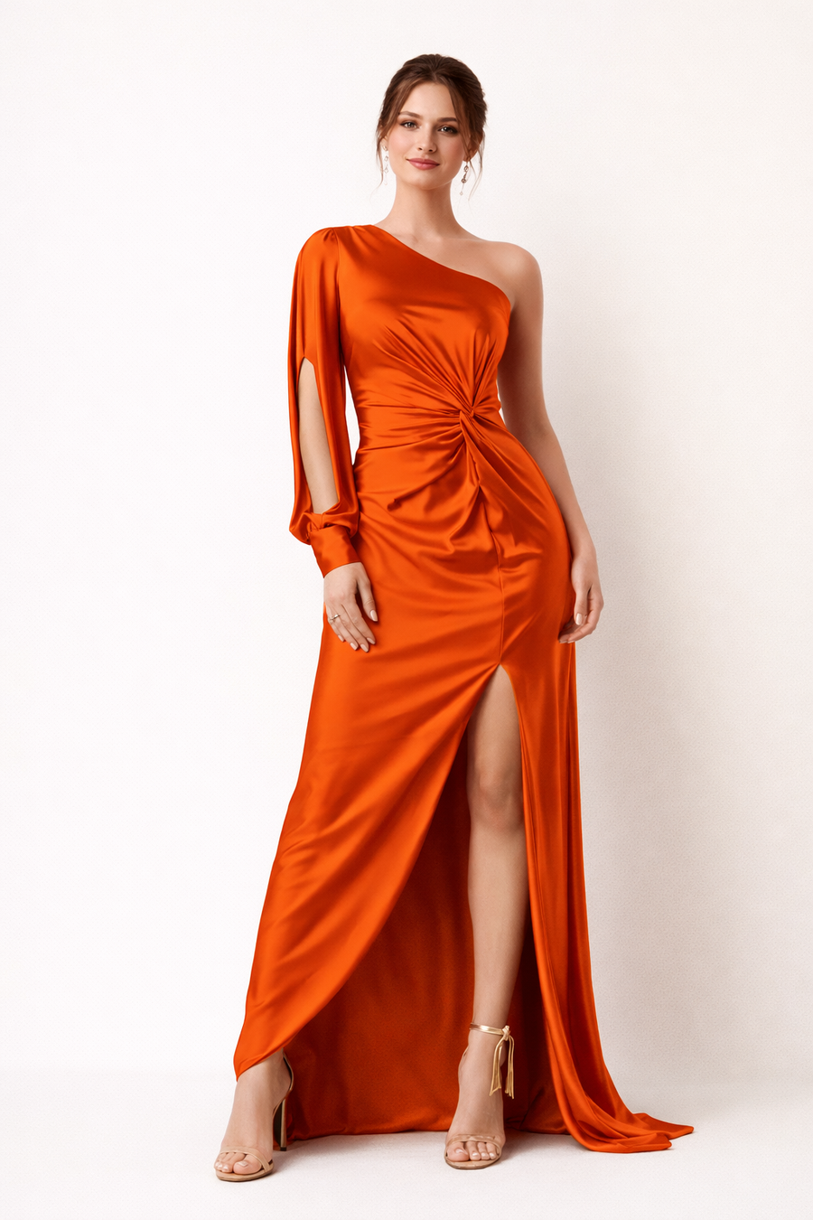 Hanna One-Shoulder Maxi Dress