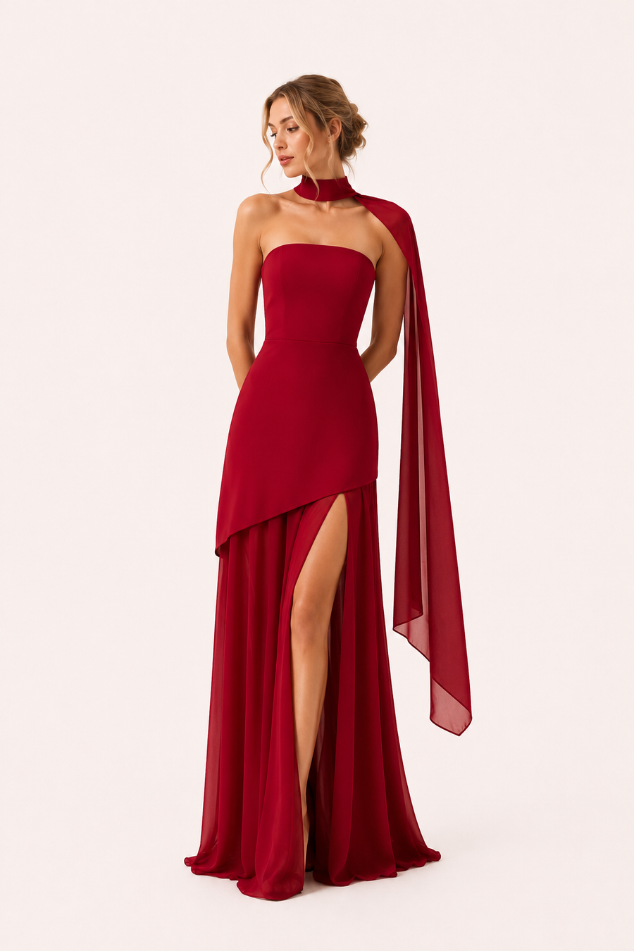 Sabine High-Slit Maxi Dress