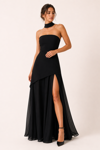 Sabine High-Slit Maxi Dress