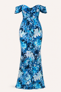 Kathe Off-Shoulder Floral Maxi Dress