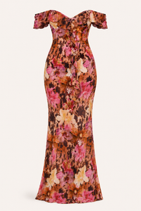 Kathe Off-Shoulder Floral Maxi Dress