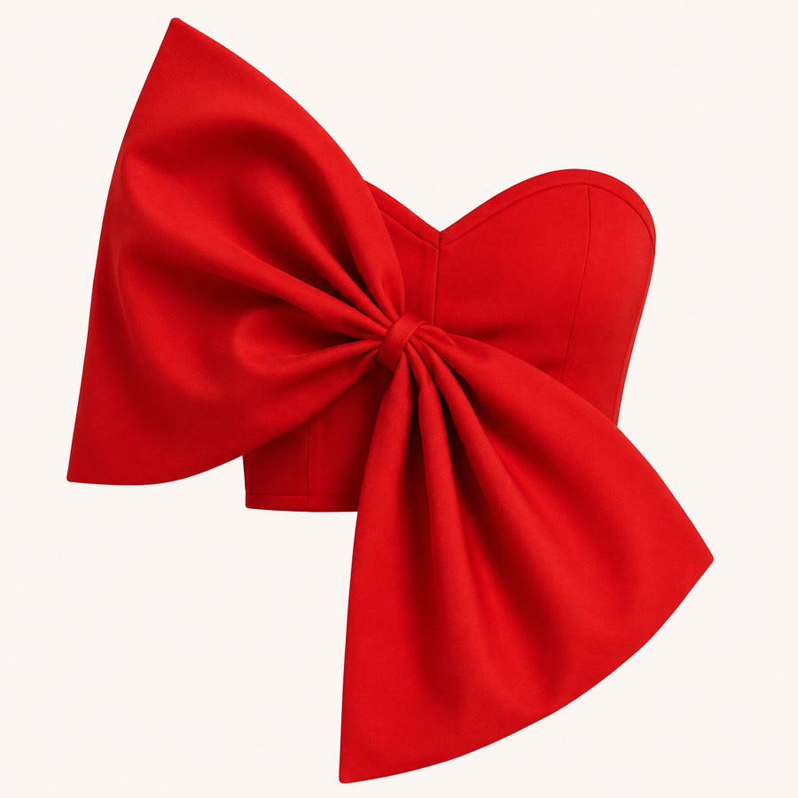 Hannelore Front-Bow Crop Top