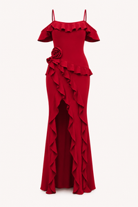 Gisela Ruffle Maxi Dress