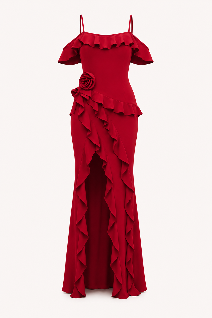 Gisela Ruffle Maxi Dress