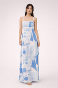 Isabella Lace-Trim Maxi Dress