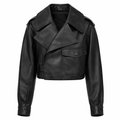 Lauren Wide-Lapel Cropped Jacket