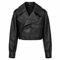 Lauren Wide-Lapel Cropped Jacket