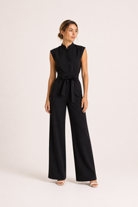 Marta Belted Wide-Leg Jumpsuit