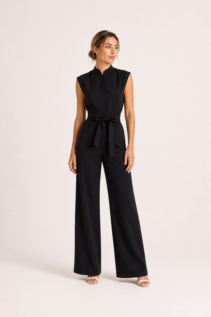 Marta Belted Wide-Leg Jumpsuit