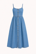 Hanneli Denim Midi Dress