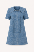 Paula Denim Sailor Collar Mini Dress