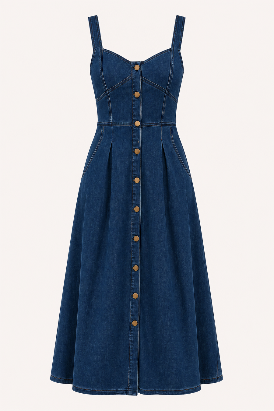 Brigitte Denim Midi Dress