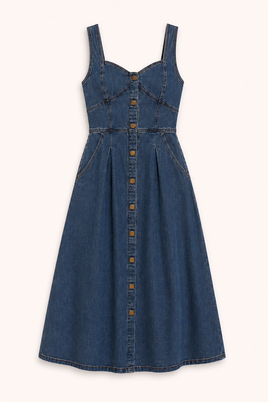 Brigitte Denim Midi Dress