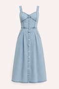 Brigitte Denim Midi Dress
