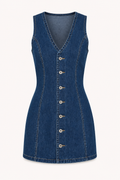 Ilse Denim Button Mini Dress