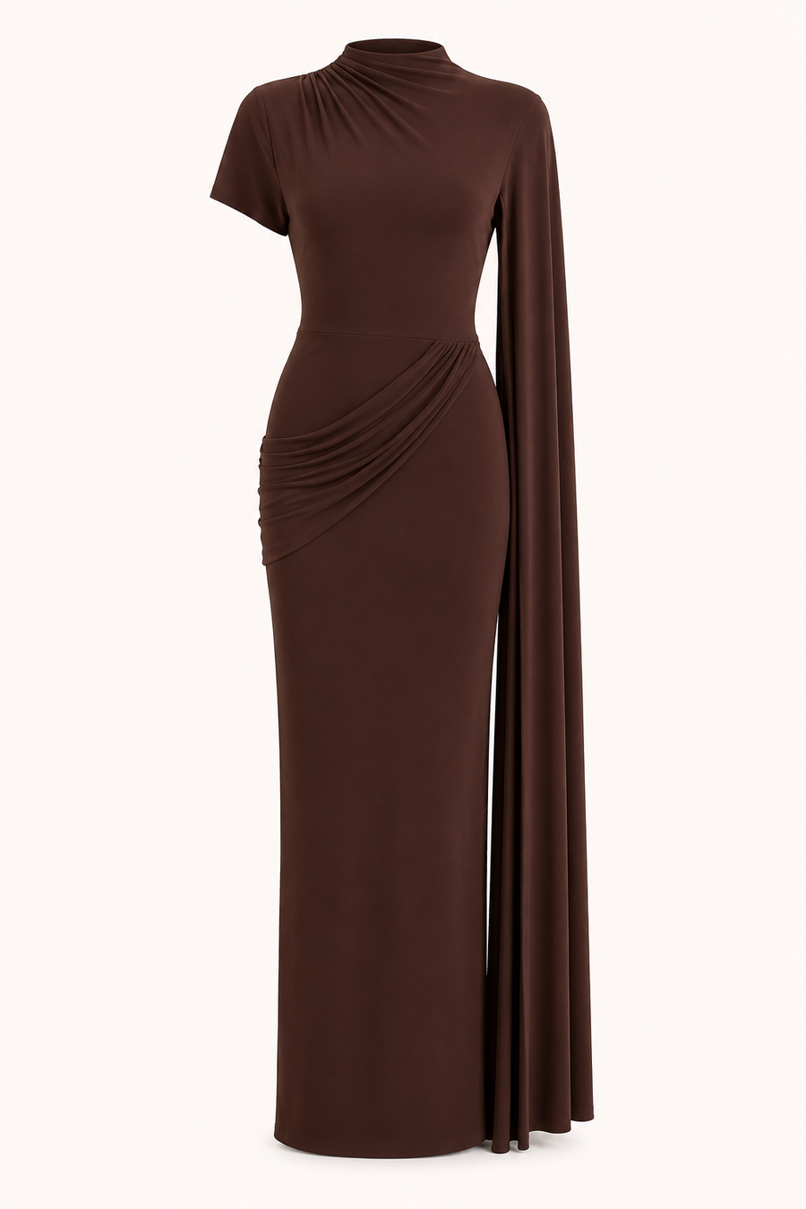 Mirna High-Neck Maxi Dress