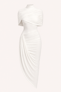 Katja High-Neck Midi Dress