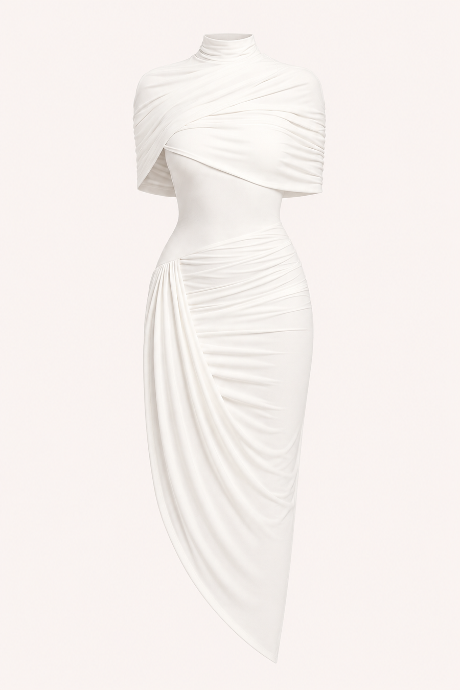 Katja High-Neck Midi Dress