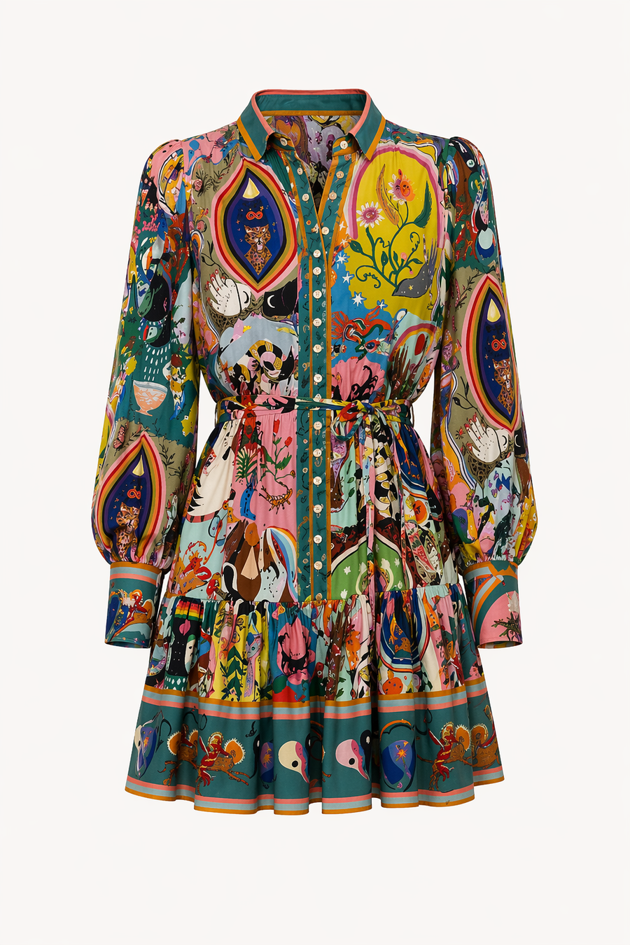 Iria Belted Mini Dress