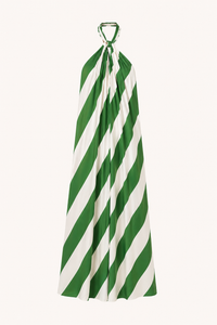 Luciana Striped Halter Maxi Dress